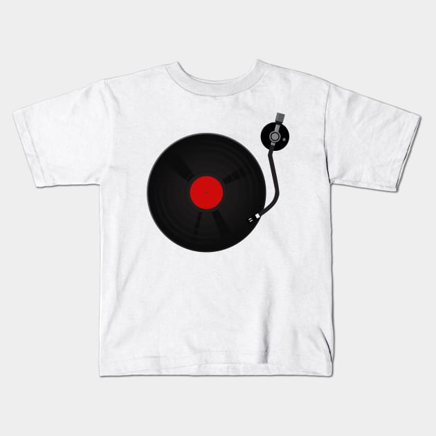 Vinyl Forever Kids T-Shirt by nankeedal